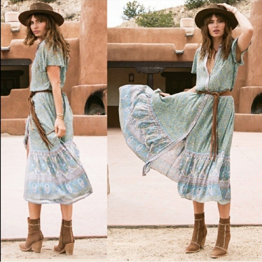 Jasmine Jade Flutter Sleeve Dress Spell Designs XS - Picture 3 of 14